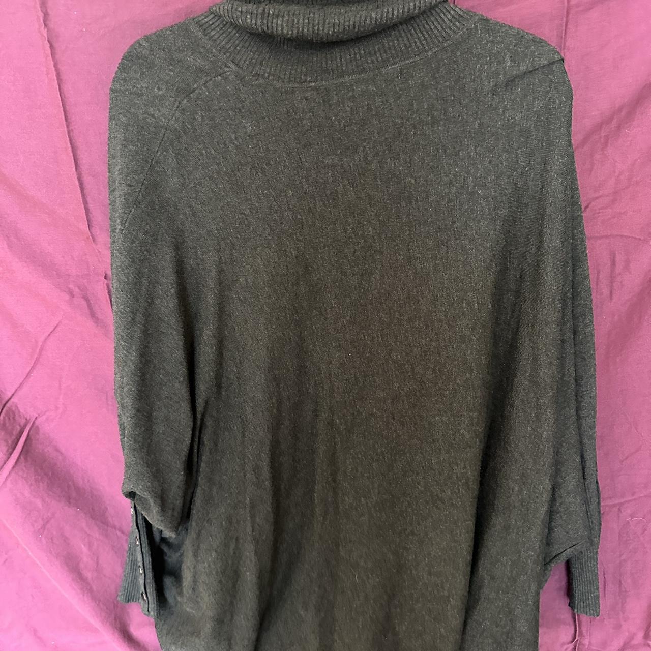 ALFANI DARK GRAY OVERSIZED SWEATER- turtle neck