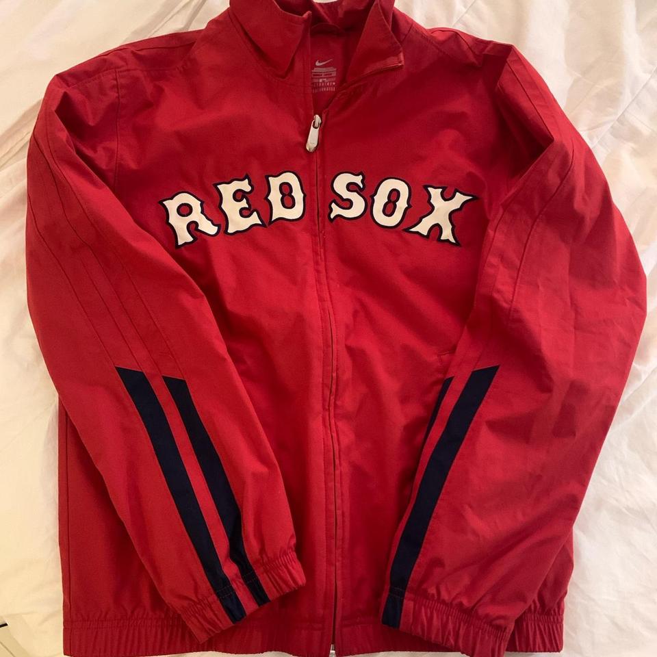 Dyed Red Sox vintage Nike light maroon and black - Depop