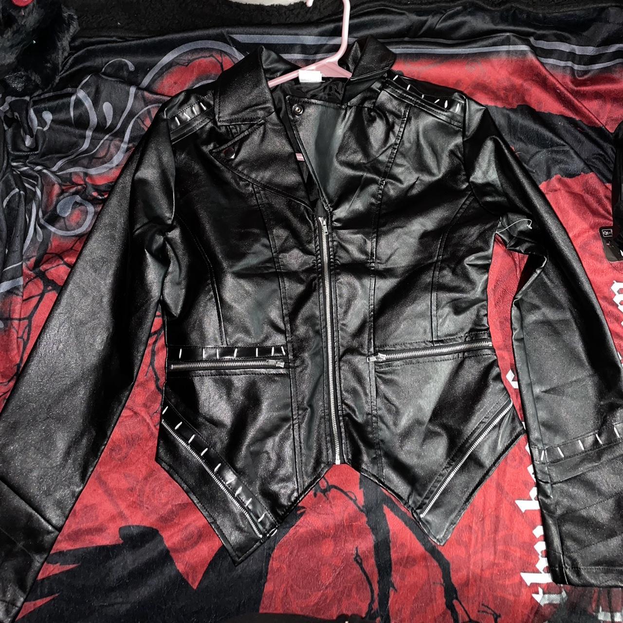 Catwoman leather jacket from spirit Halloween Size... Depop