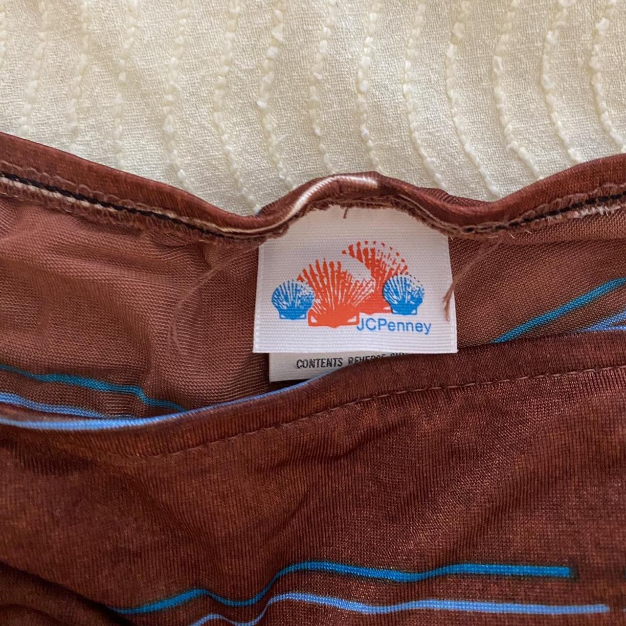 JCPenney Women's Brown and Tan Bikinisandtankinisets Depop