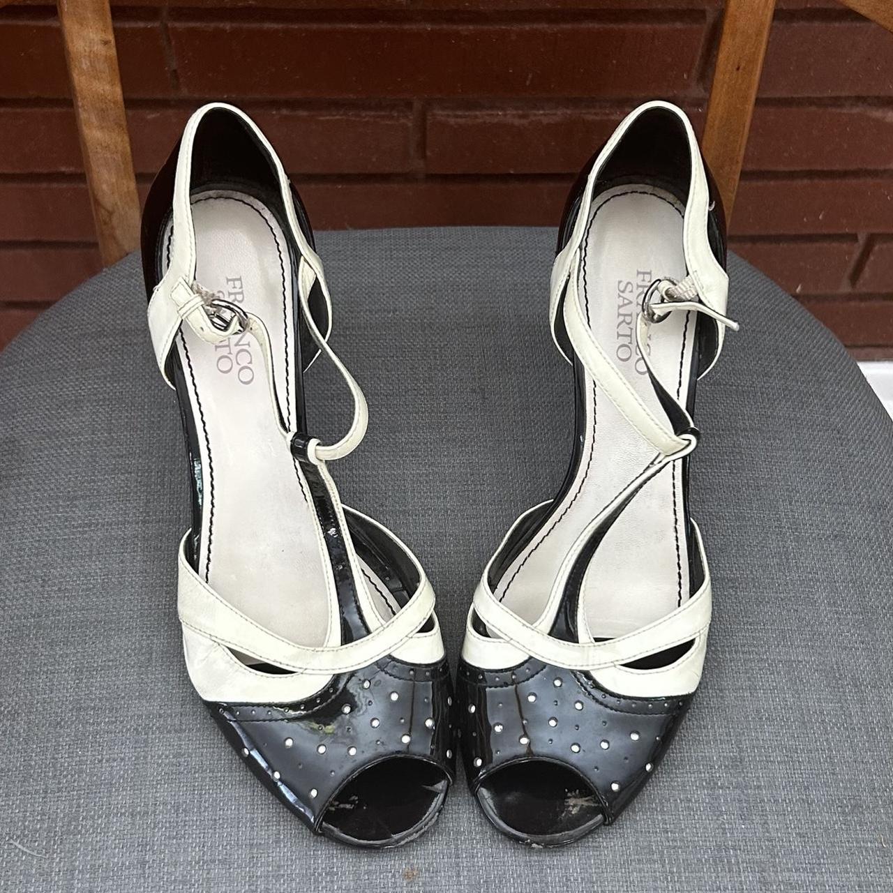 Franco Sarto strappy heels a little beat up but Depop