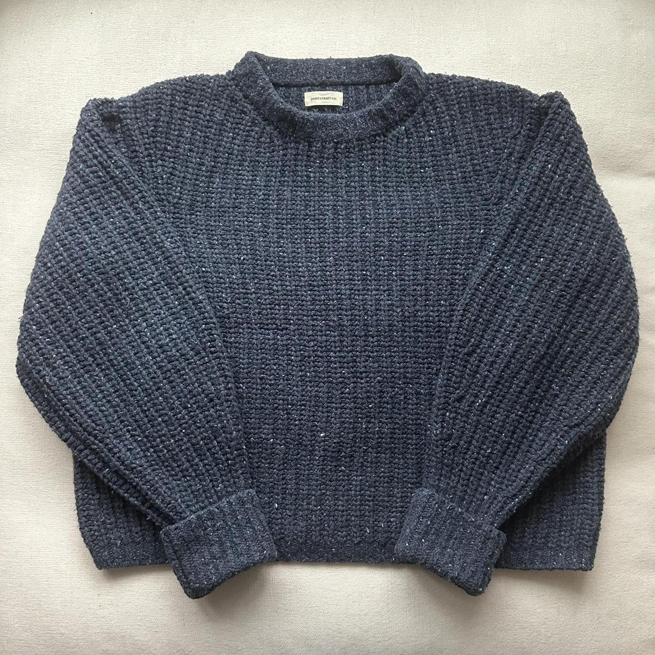 🗣 Lucky Brand Sweater True indigo chunky knit - Depop