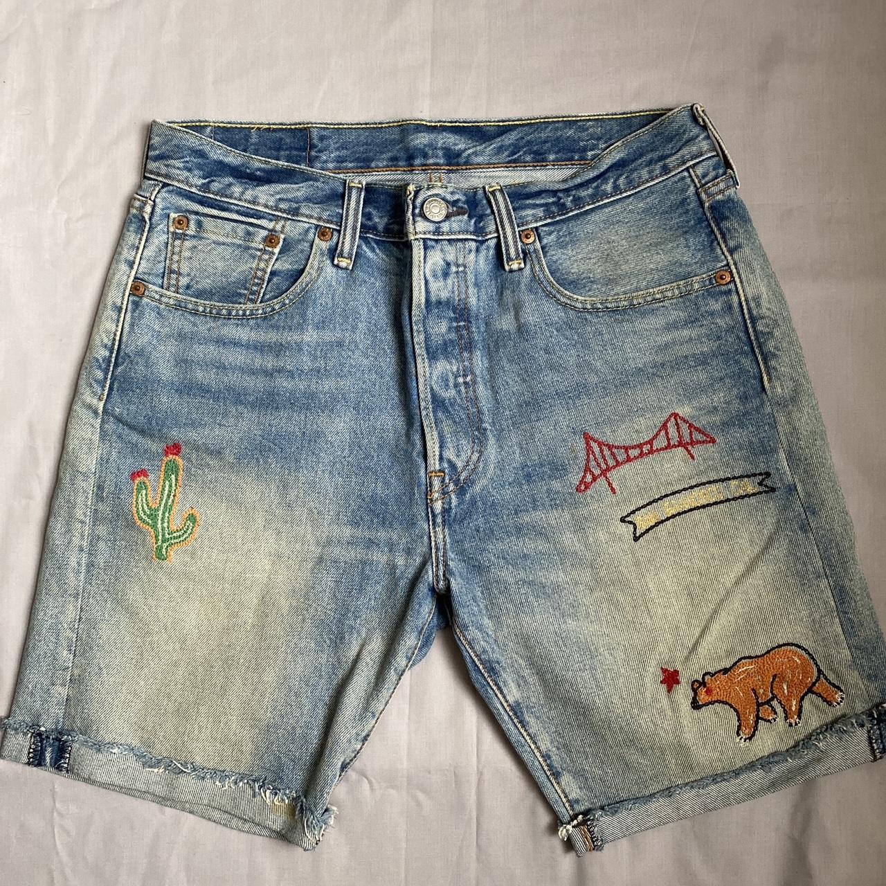 Levi's embroidered clearance shorts