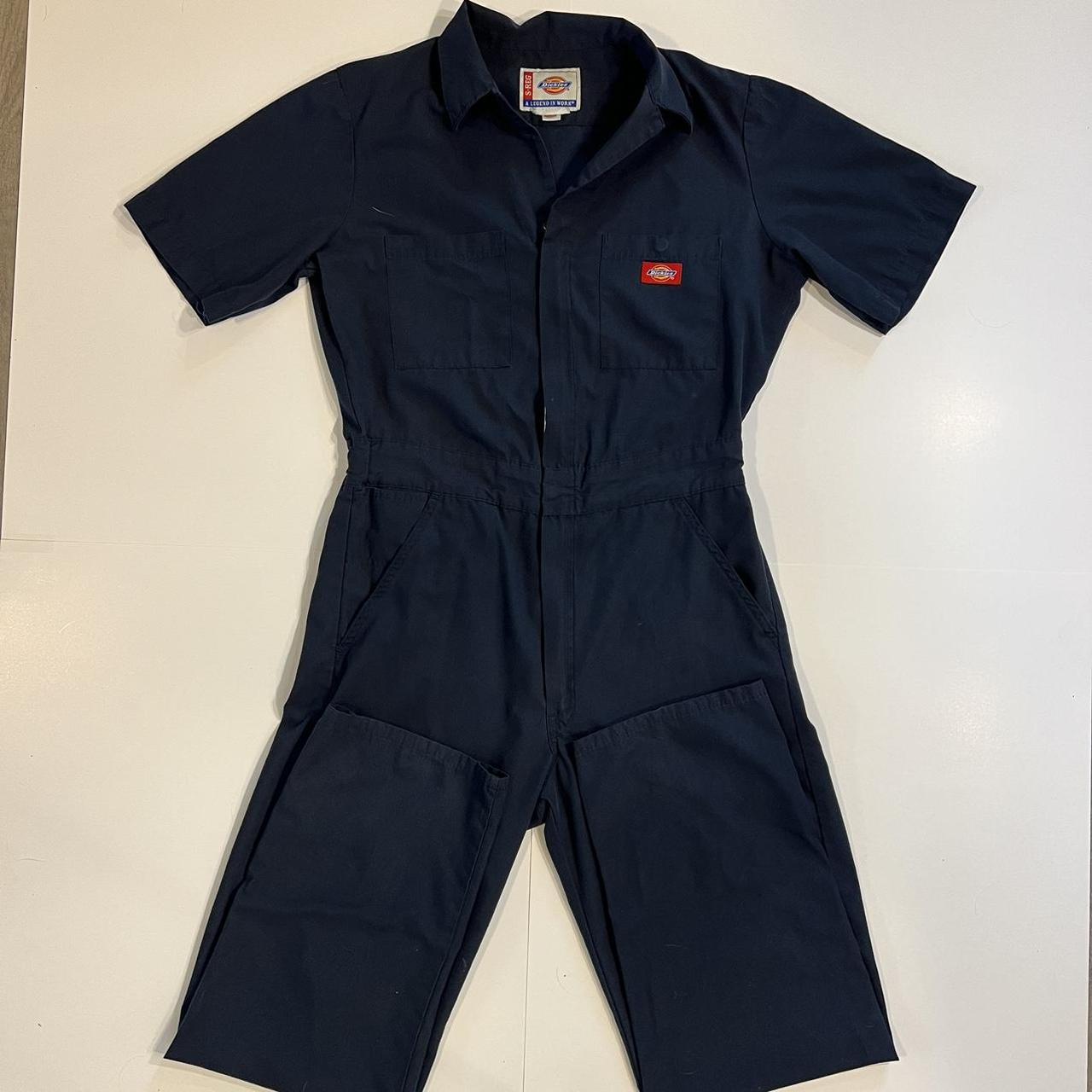 Dickies Men's Navy Jumpsuit Depop