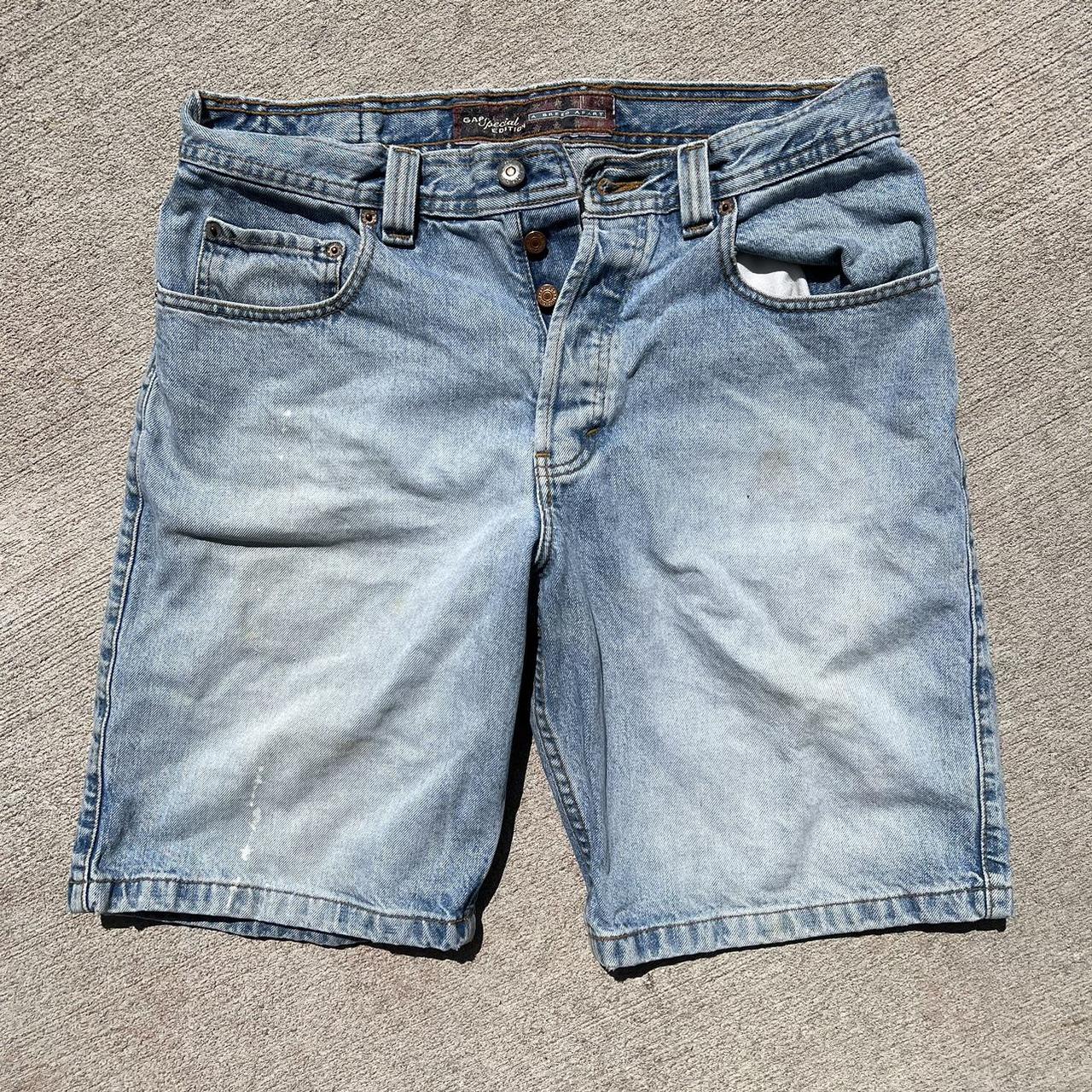 Faded glory Jean shorts with stains as shown - Depop