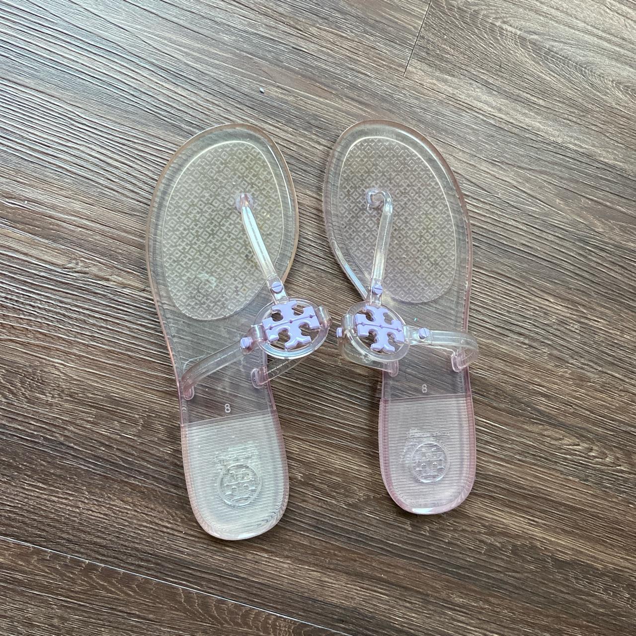 Clear jelly tory sales burch sandals