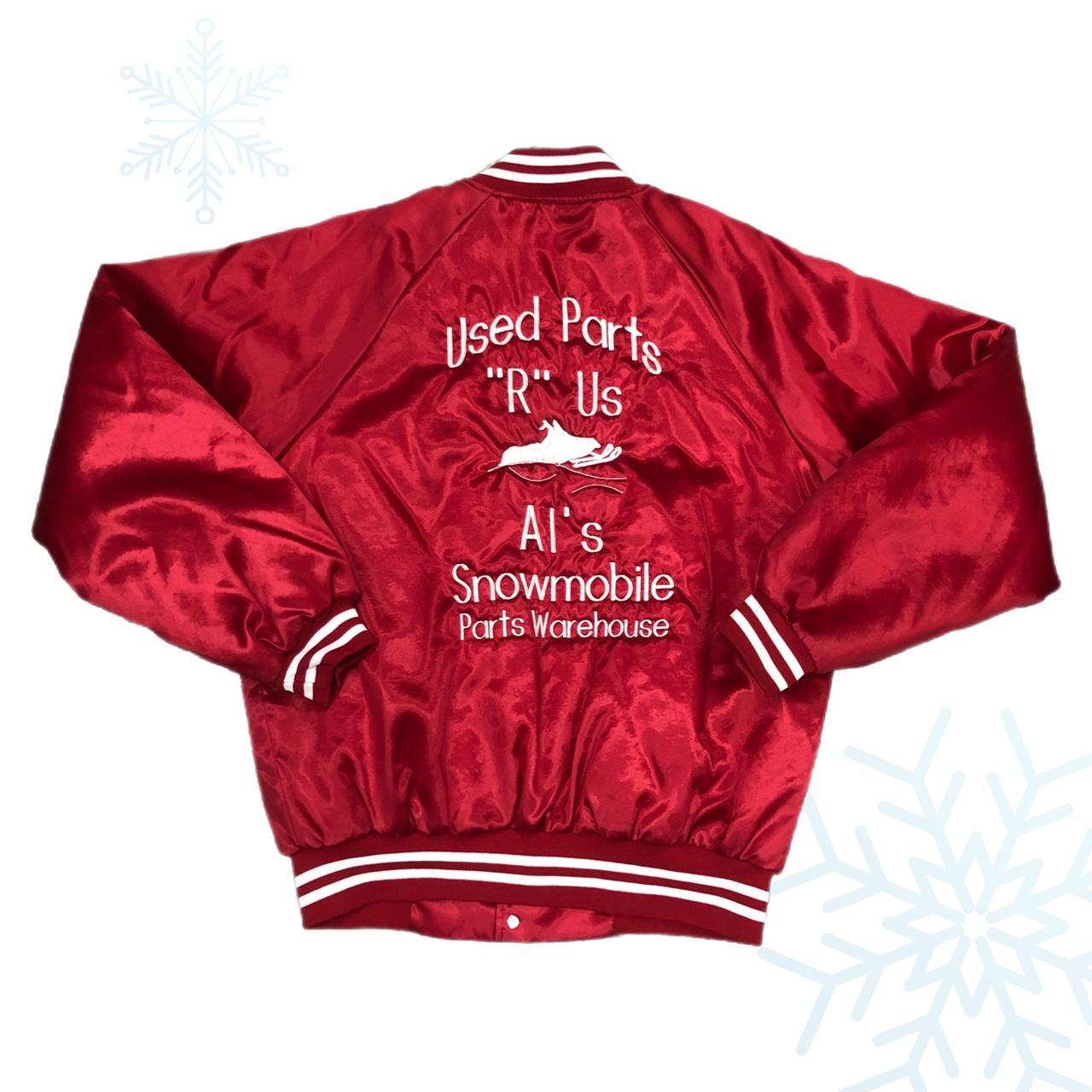 80s Bomber Jacket ️ Vintage Al's Snowmobile Parts... Depop