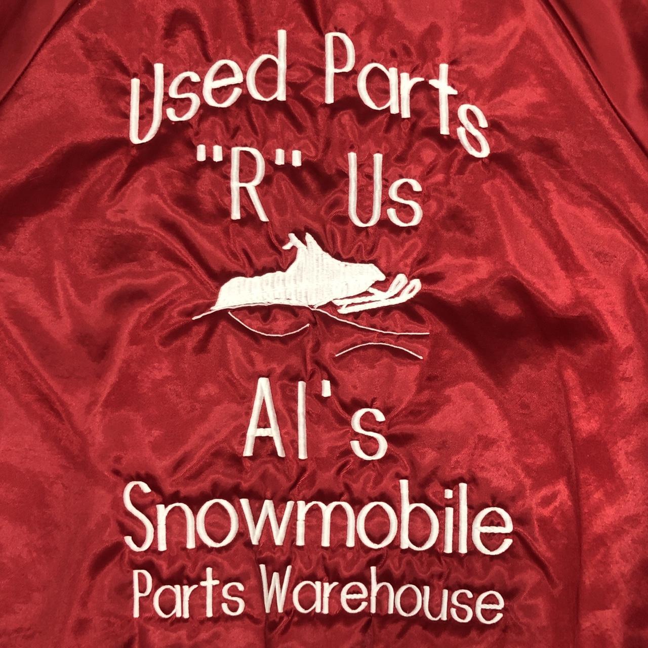 80s Bomber Jacket ️ Vintage Al's Snowmobile Parts... Depop