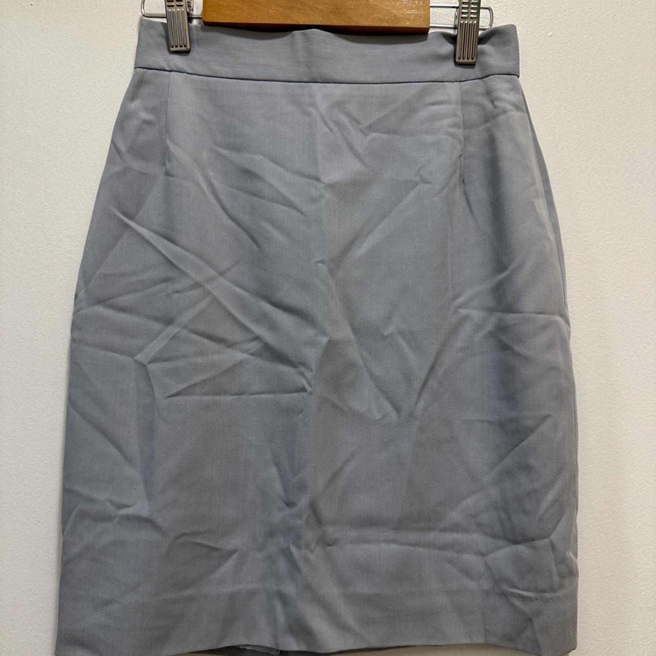 Escada Baby Blue Pencil Skirt, Fully lined Size: 36... - Depop