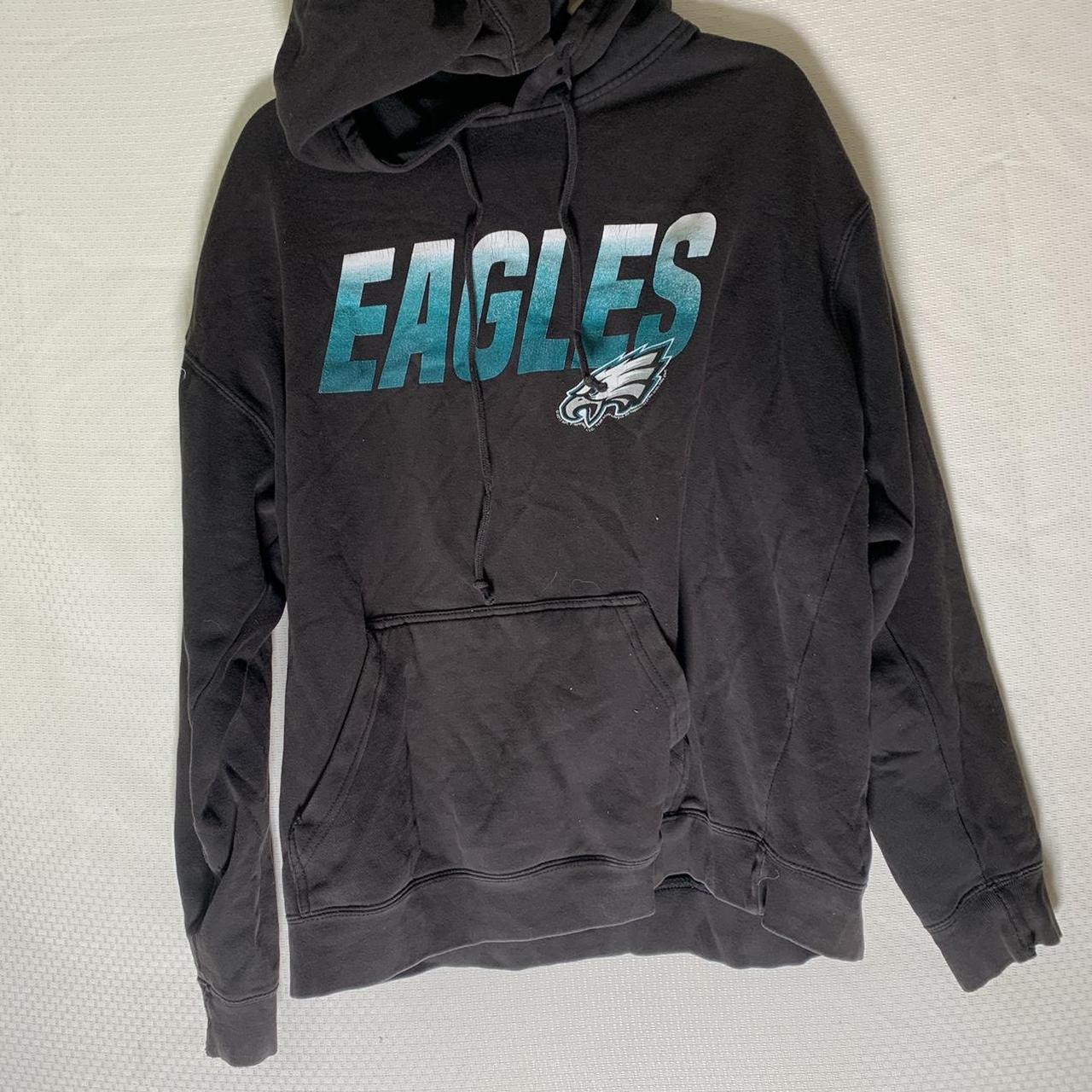 PHILADELPHIA EAGLES HOODIE HOODED SWEATSHIRT Large - Depop