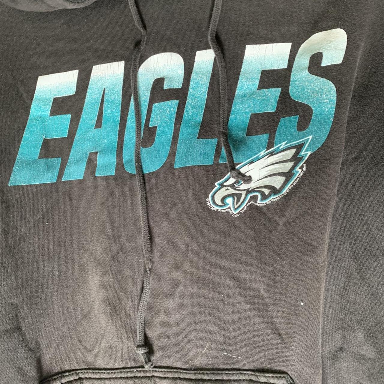 PHILADELPHIA EAGLES HOODIE HOODED SWEATSHIRT Large - Depop