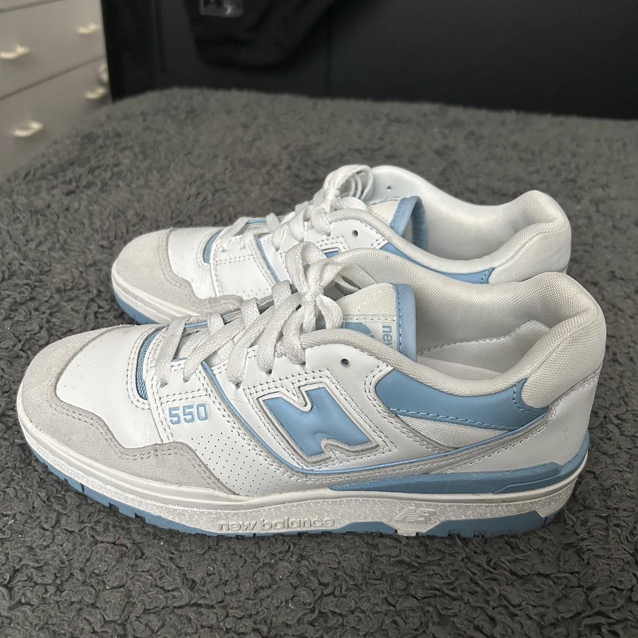 new balance 550 blue and white