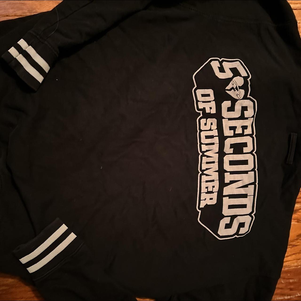 5 Seconds of Summer Safety Pin jacket 5SOS merch... - Depop