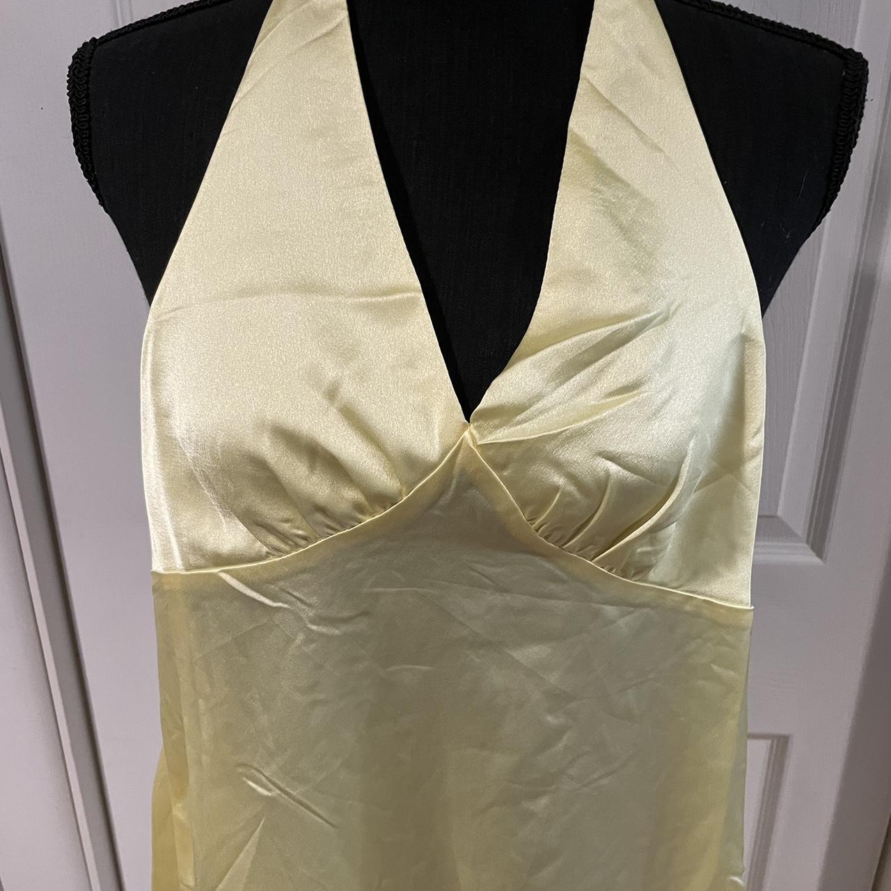 SILKY BUTTER YELLOW DRESS Brand - I believe this is... - Depop