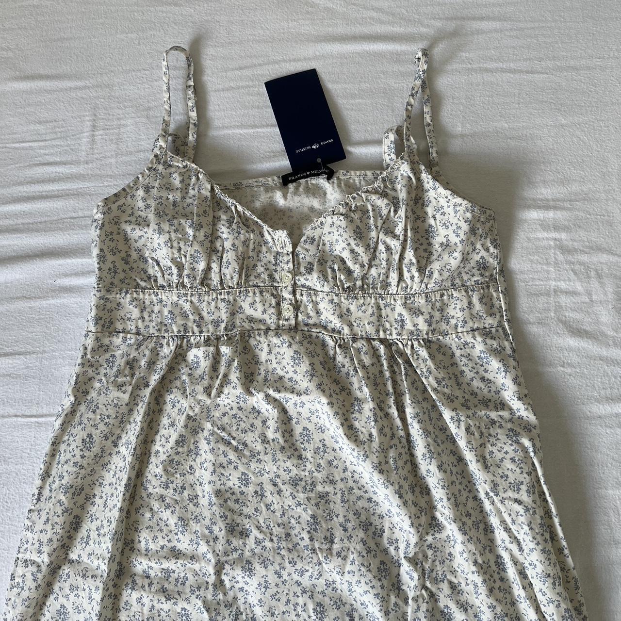 Brandy Melville Arianna Blue Floral Dress 🩵 One... Depop