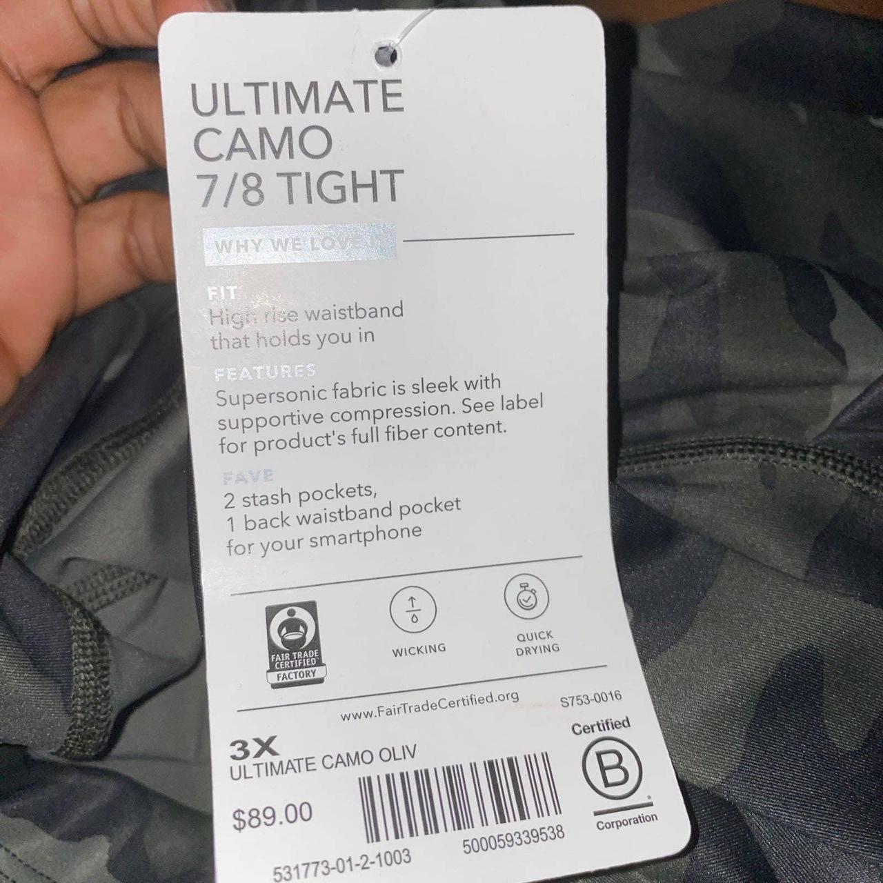 ATHLETA Ultimate Stash pocket 7/8 tight camo - Depop