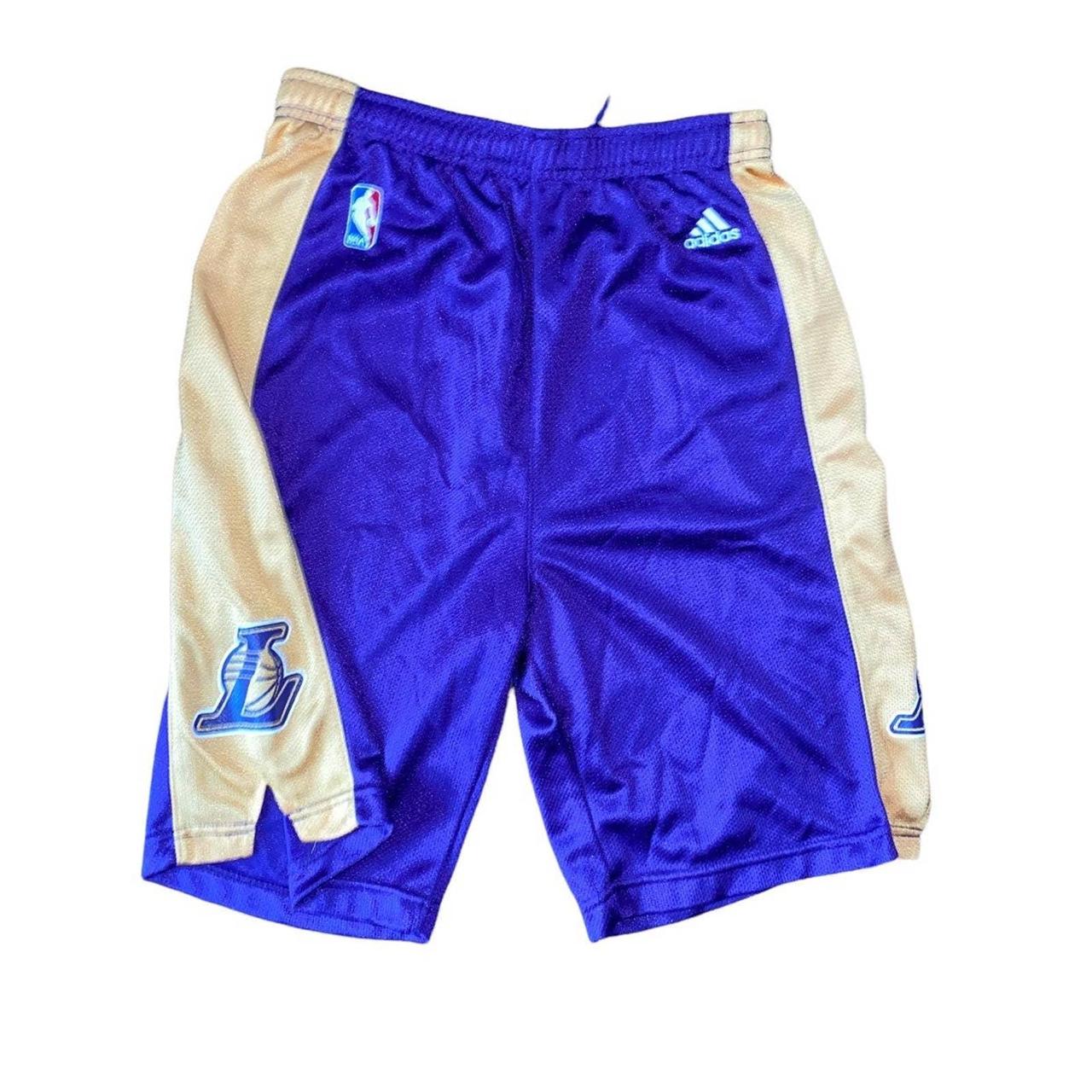 Boys Los Angeles Lakers Gold New Replica Basketball Shorts on Sale