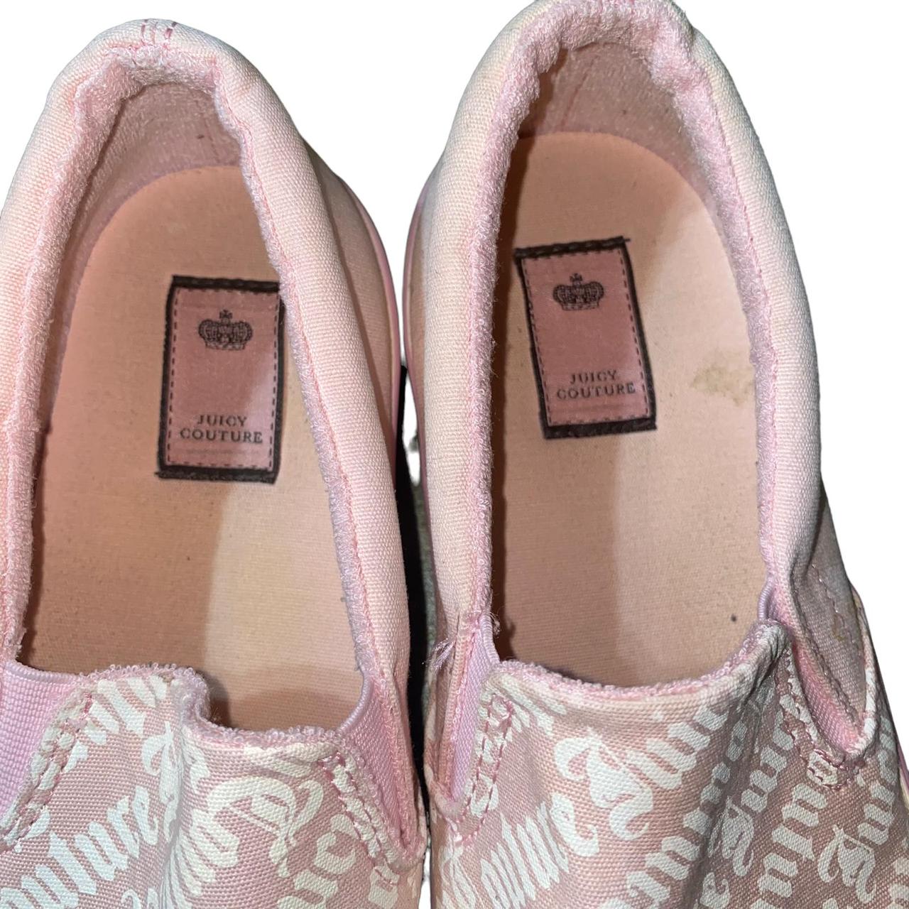 Juicy Couture Slip On Sneakers Shoes pink and white...