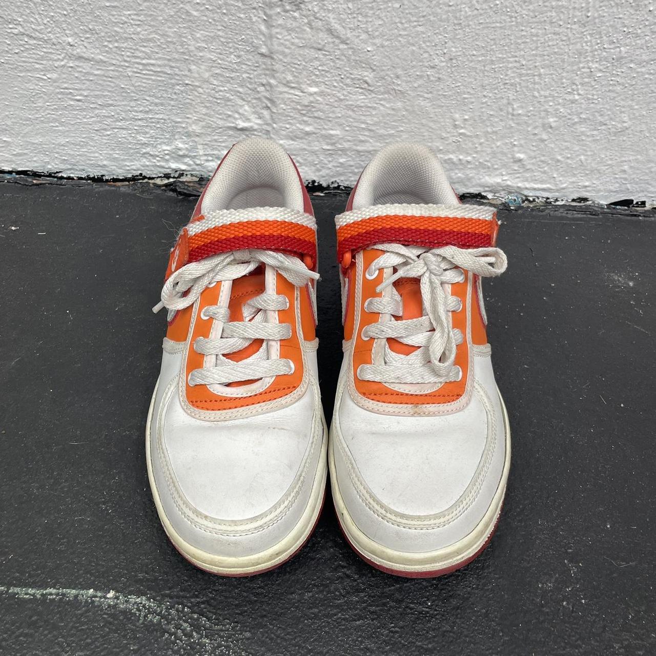 womens red and white nike shoes