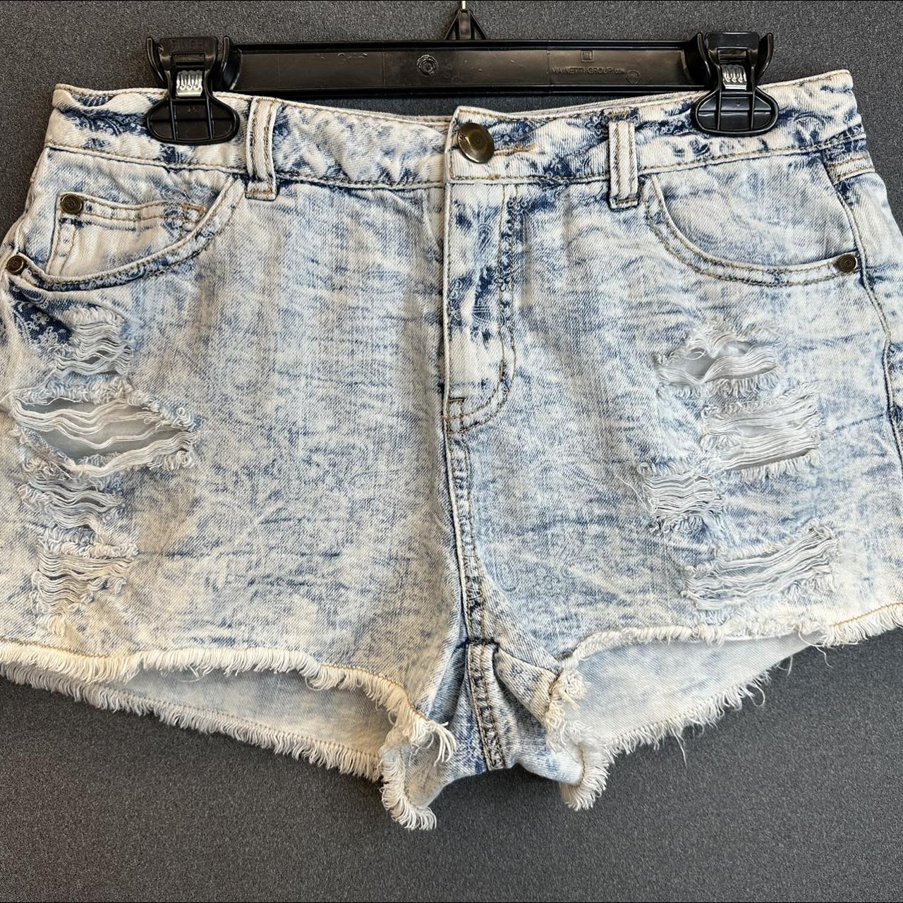 Boom boom jeans size 9 Booty cut out style shorts - Depop