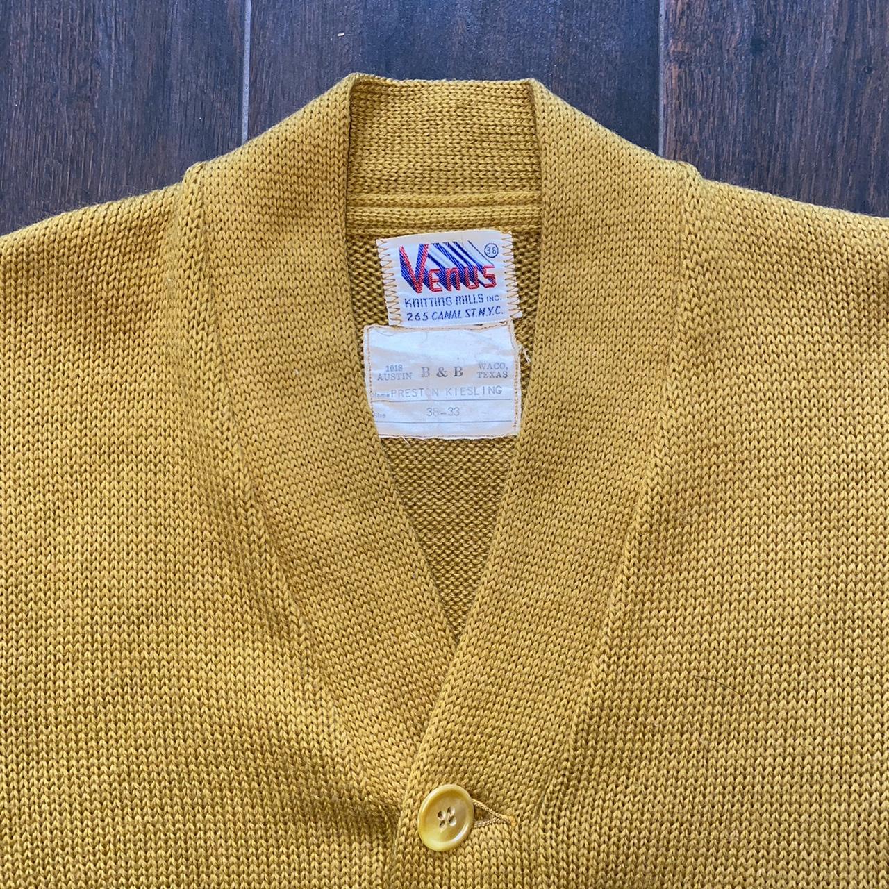 1960s Venus Knitting Mills varsity cardigan , •, •, Pit...