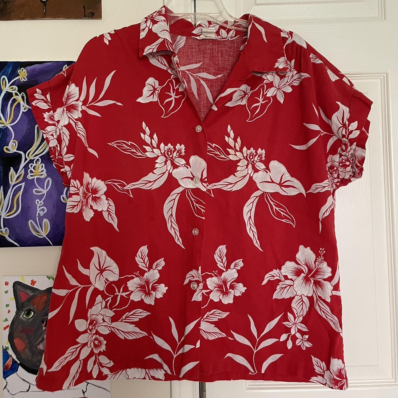 Hawaiian red shirt / size small in men’s (This... - Depop