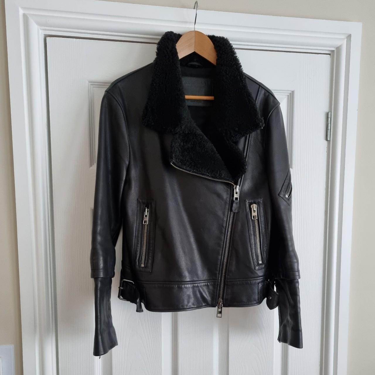 AllSaints Women's Black Jacket | Depop