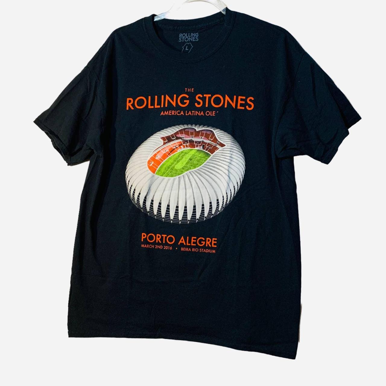 Rolling stones latina Ole tour 2016 T-shirt L Size:... - Depop