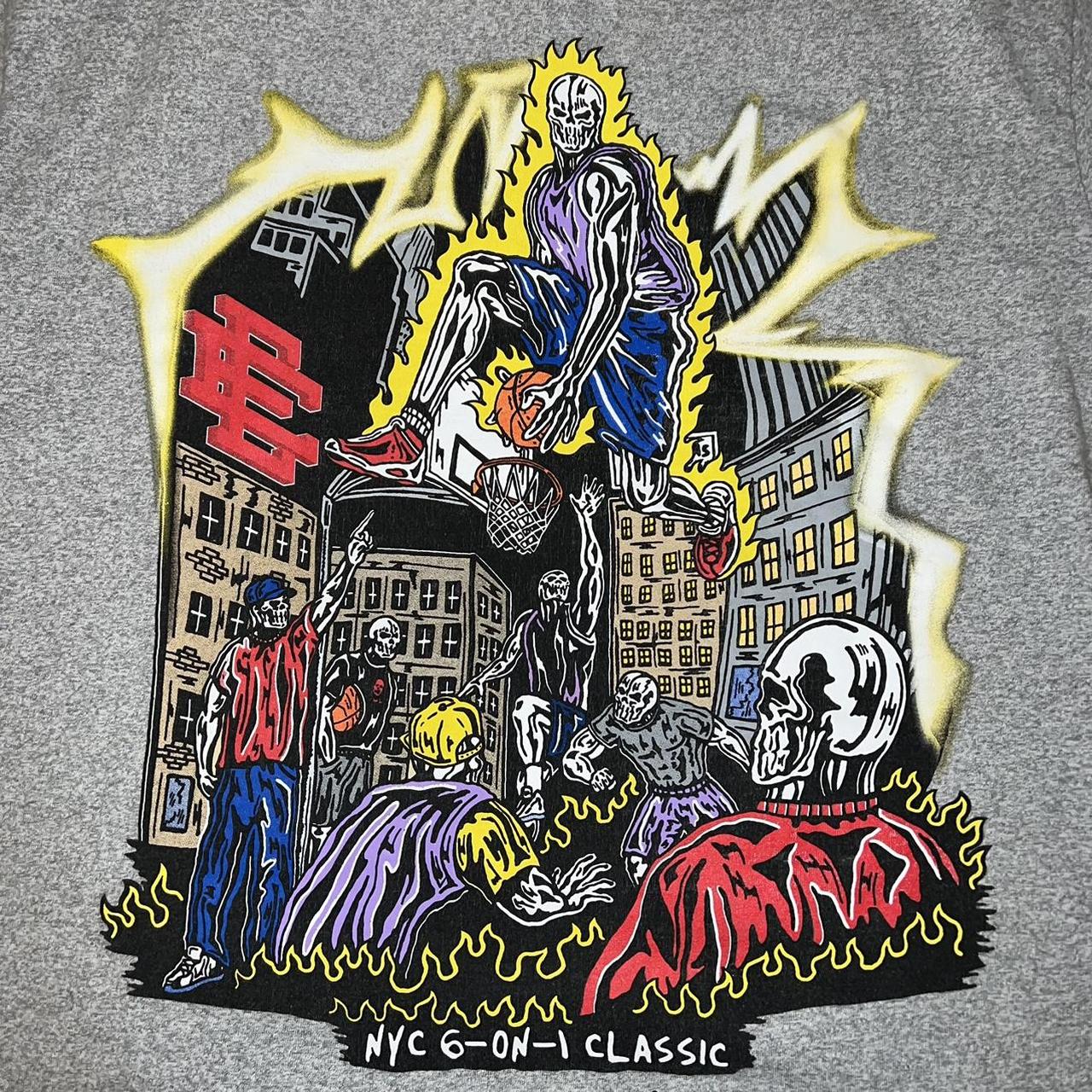 Eric Emanuel x Nyc 6 On A Classic Warren Lotas T-Shirt