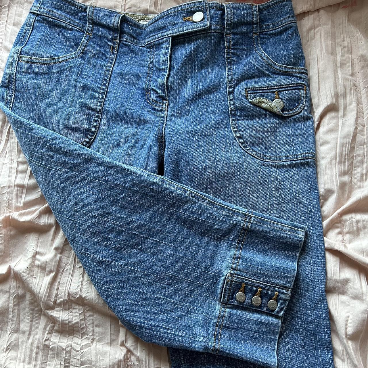 LOFT Women's Blue Jeans Depop