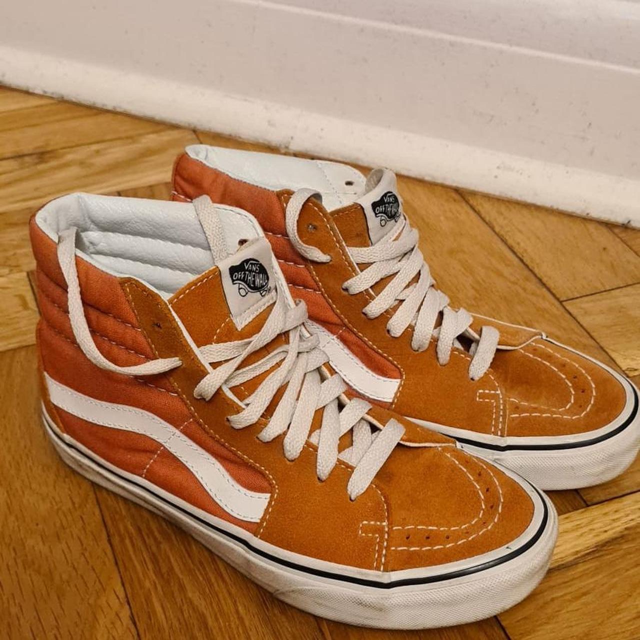 Burnt orange 2024 high top vans