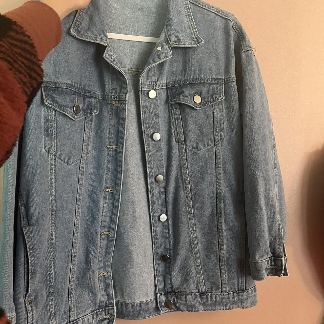 eras tour denim jacket, made with glitter iron ons!... - Depop