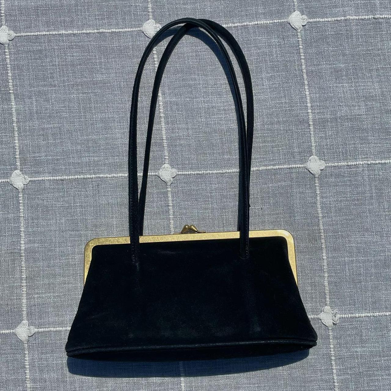 Brandy Melville, Bags, Brandy Melville Black And Gold Shoulder Bag