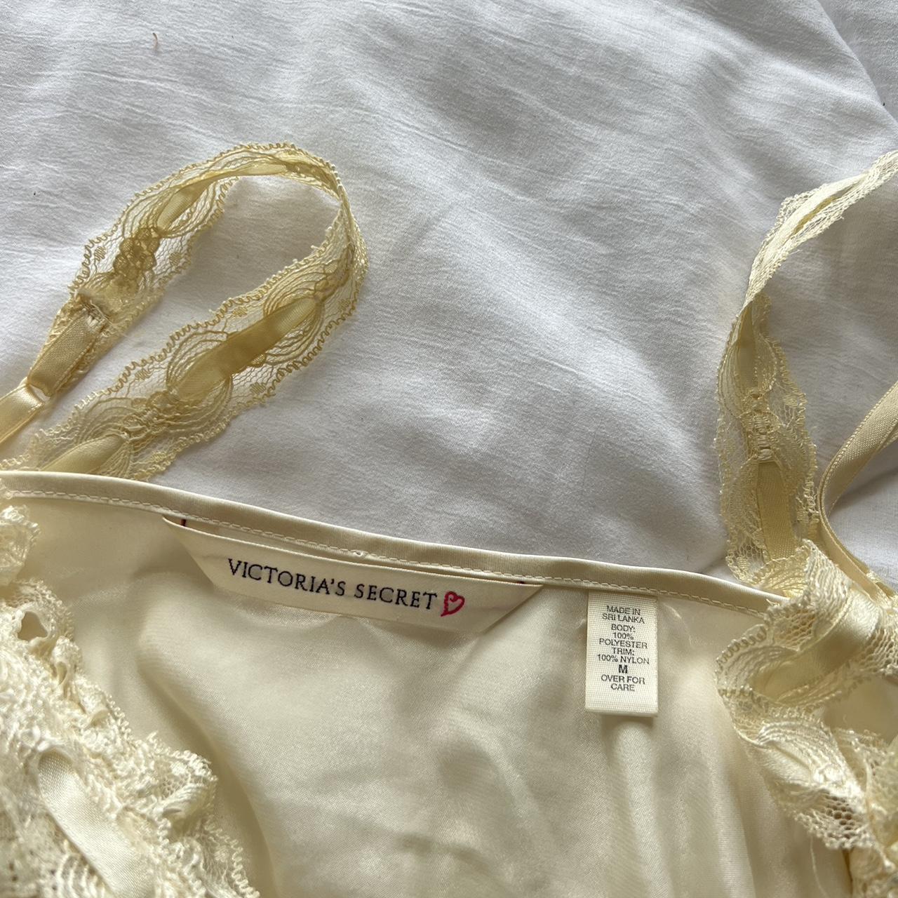 Victoria's Secret Women's Cream Dress | Depop