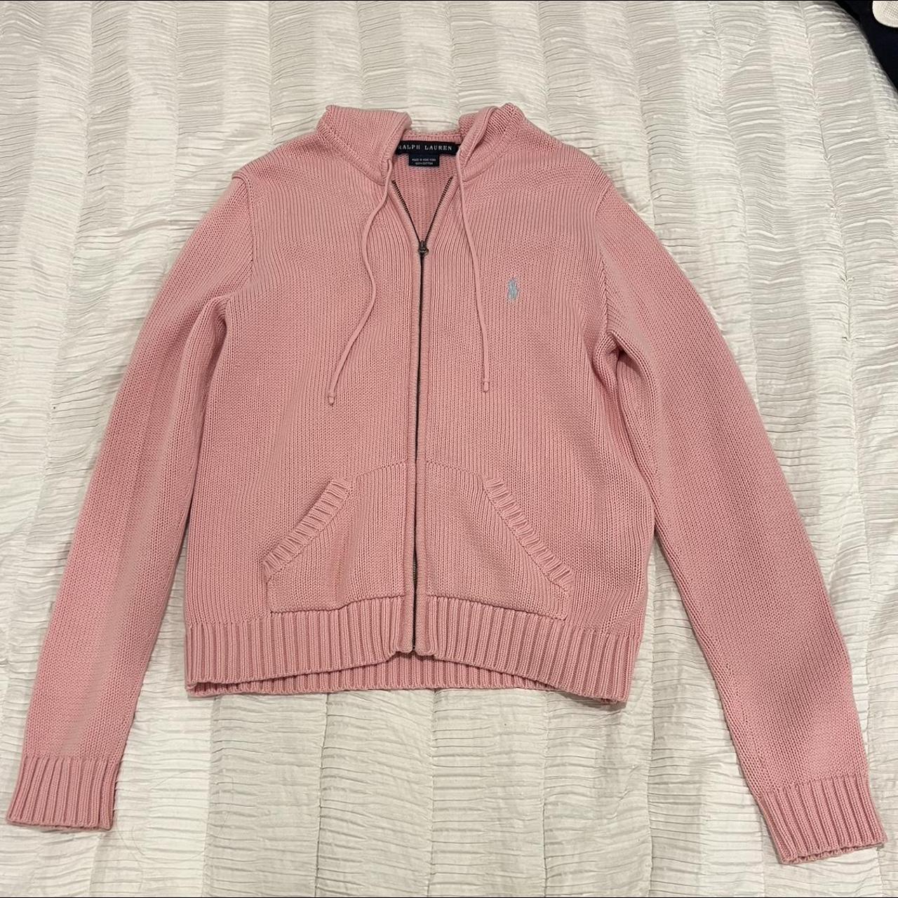 Ralph Lauren Baby Pink Sweater knit sweater Depop