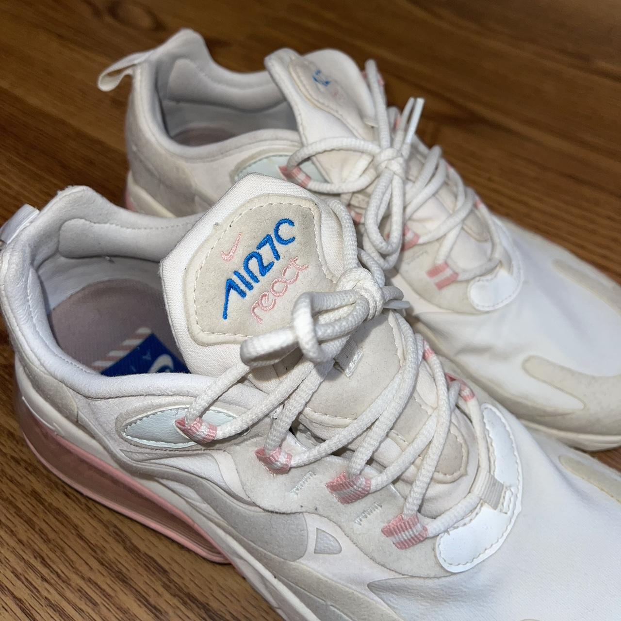 Nike air max react 270 summit white outlet coral