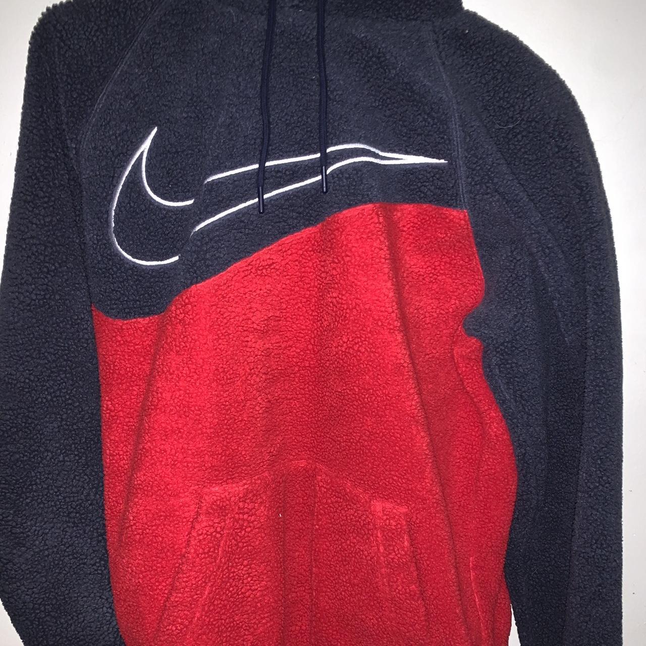 sherpa pullover hoodie nike sportswear swoosh