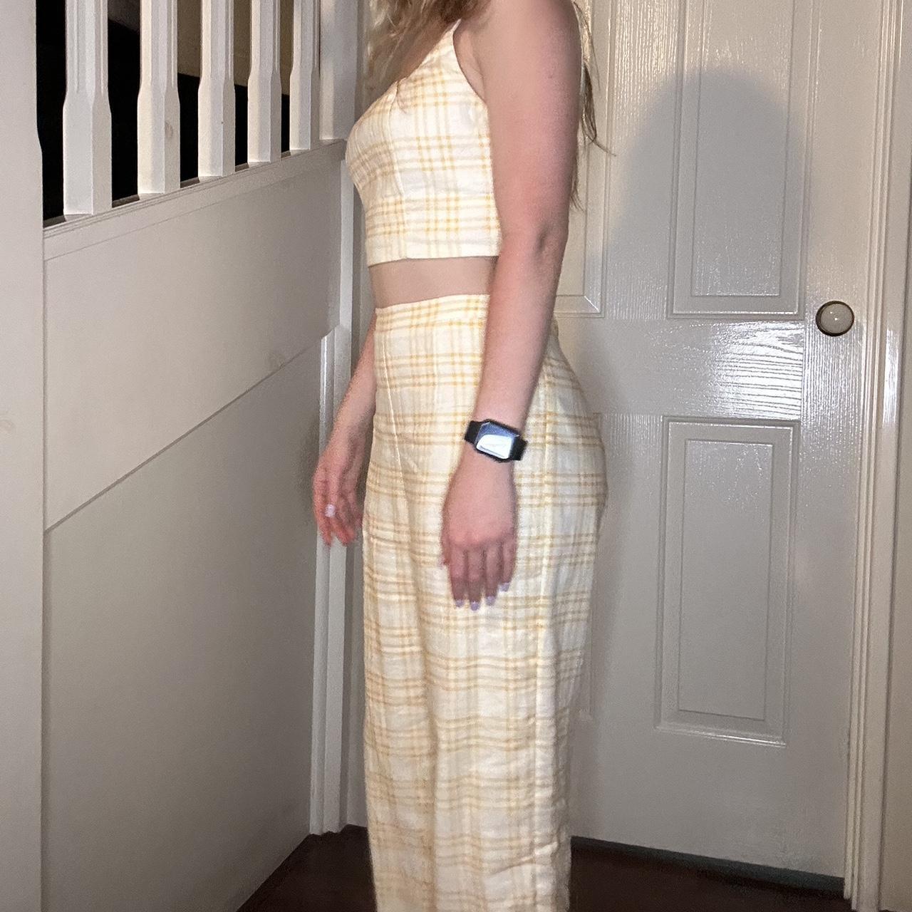 Kookai yellow/white set. Worn once, still perfect... Depop