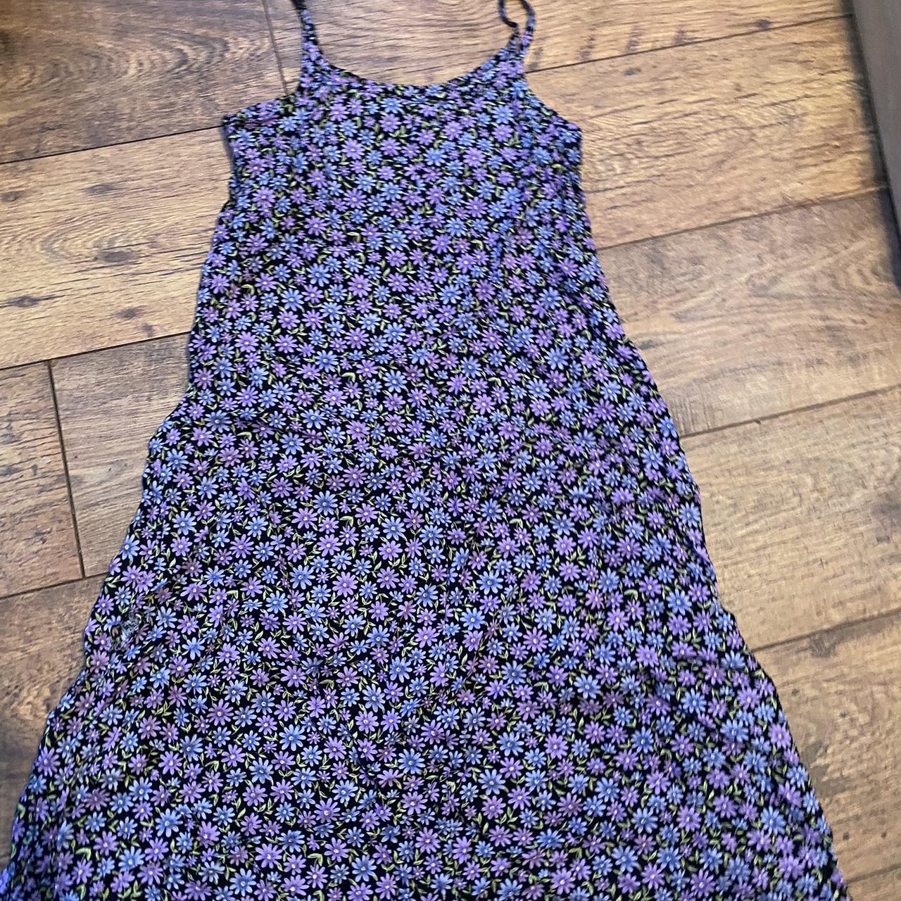 ‘all that jazz’ mini summer dress sundress purple... - Depop