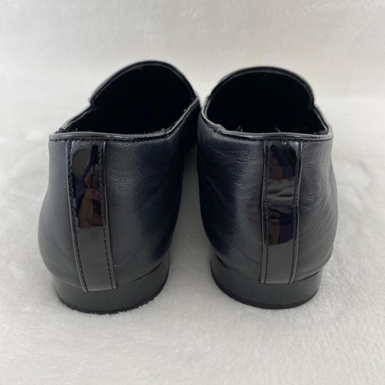 Donald Pliner Black Patent Leather Slip On Honey... - Depop