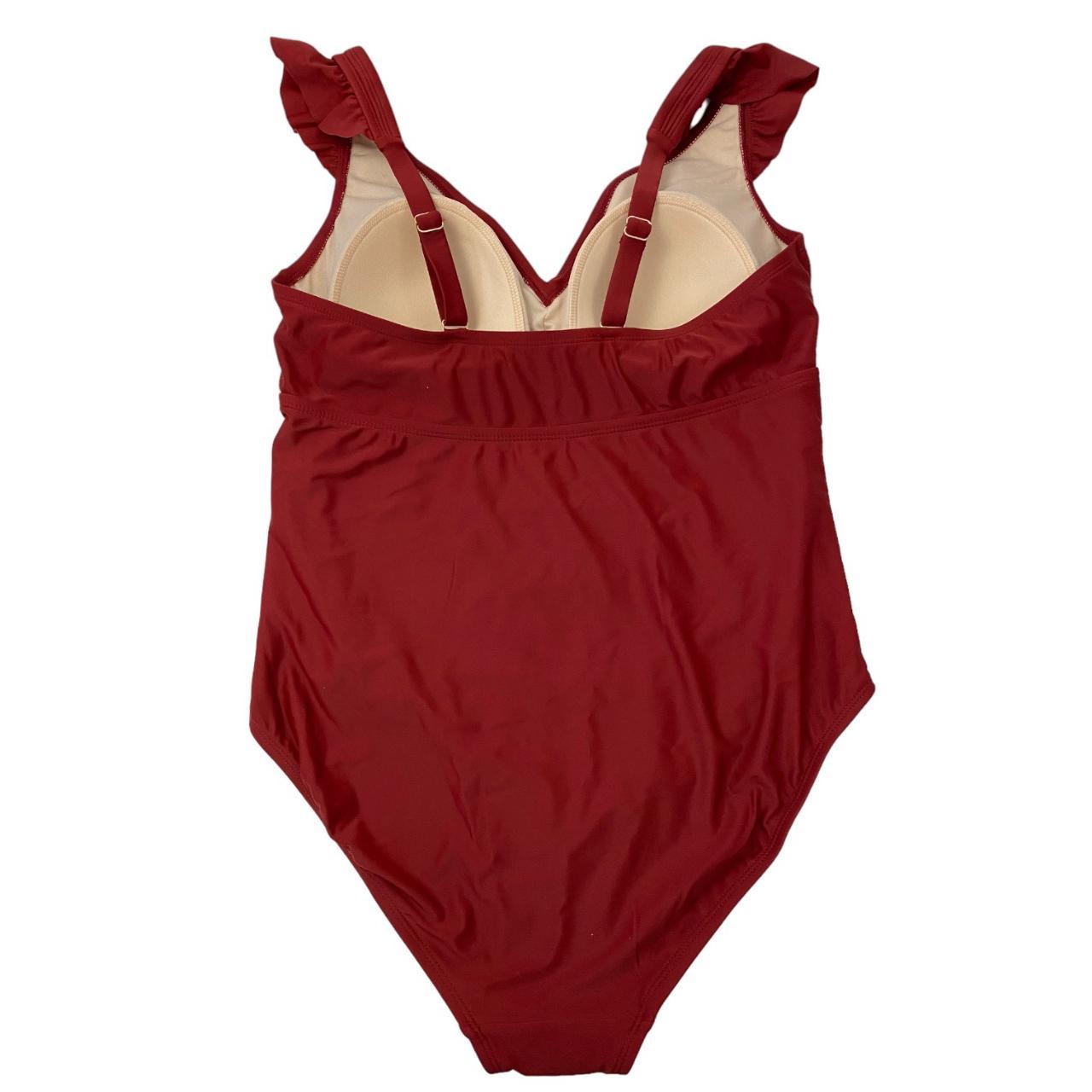 Target Women's Red Swimsuitonepiece Depop