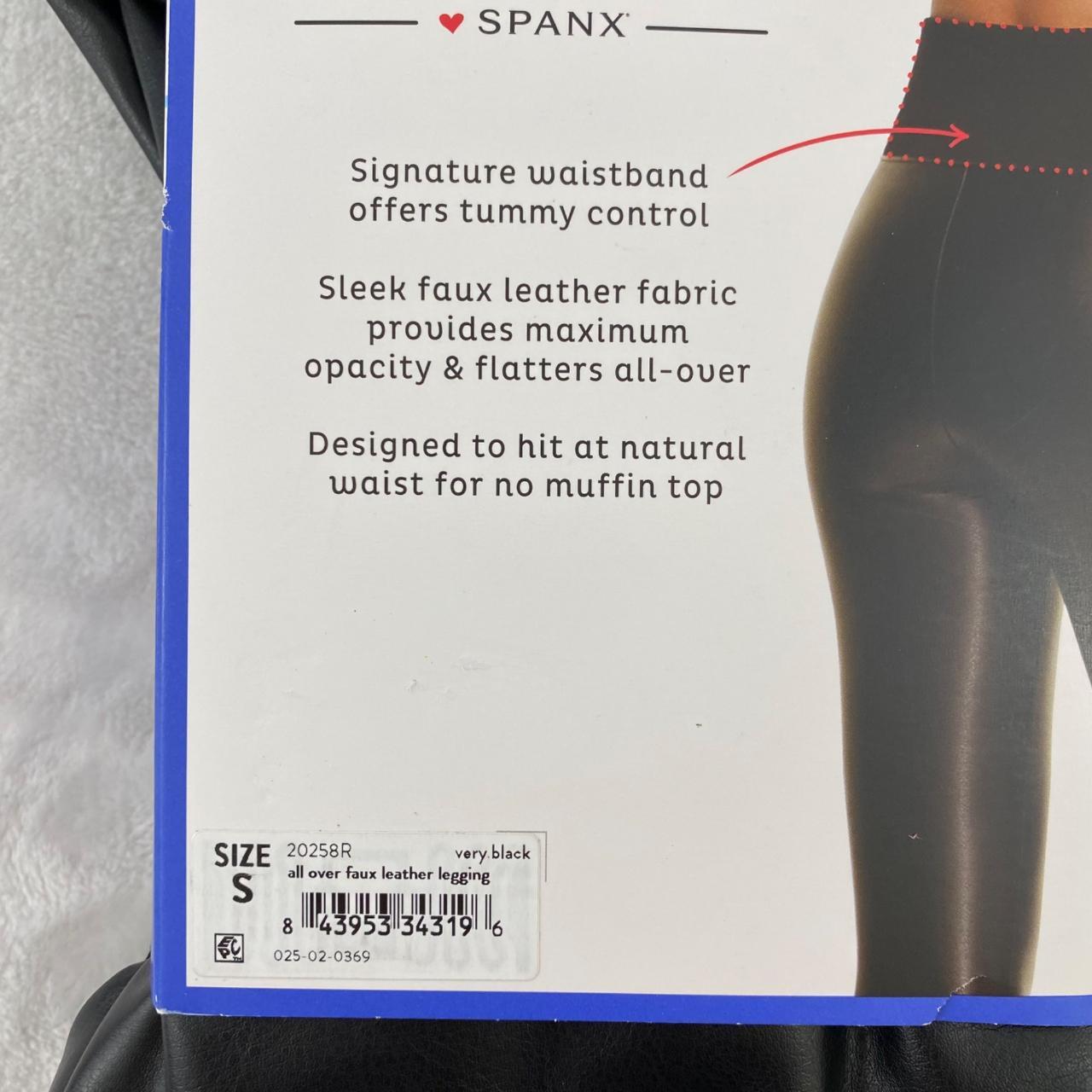  Red Hot by Spanx Women's Leather Look Shaping Leggings