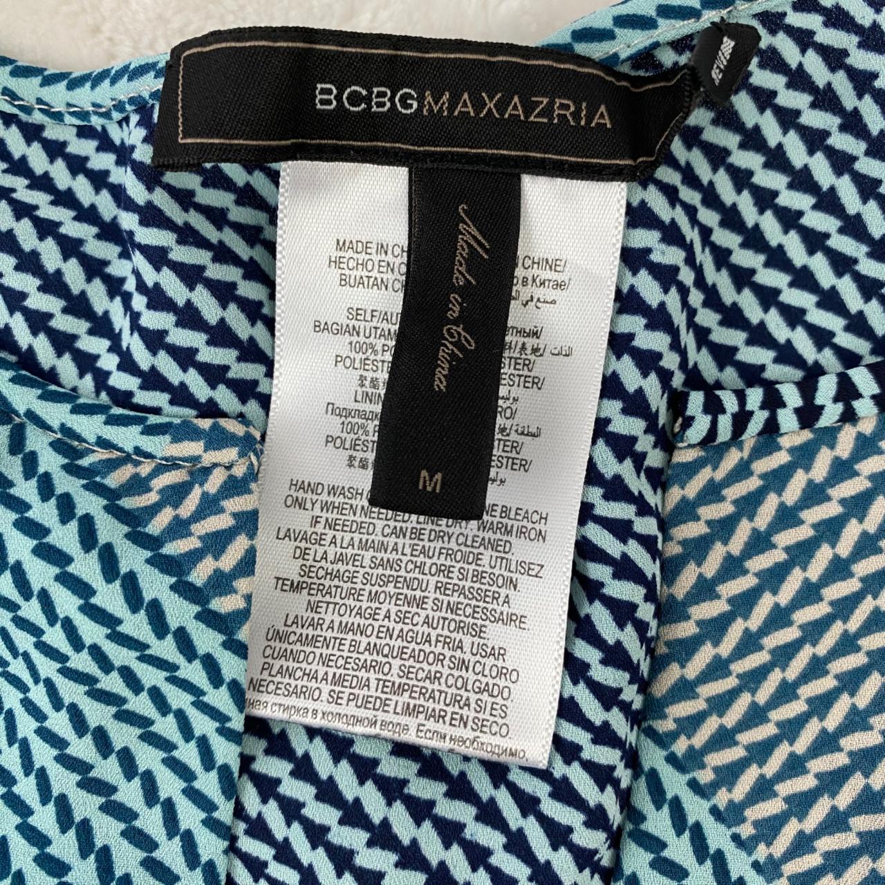 BCBGMaxAzria Tati Ruffle Sleeve Geometric Shift Depop