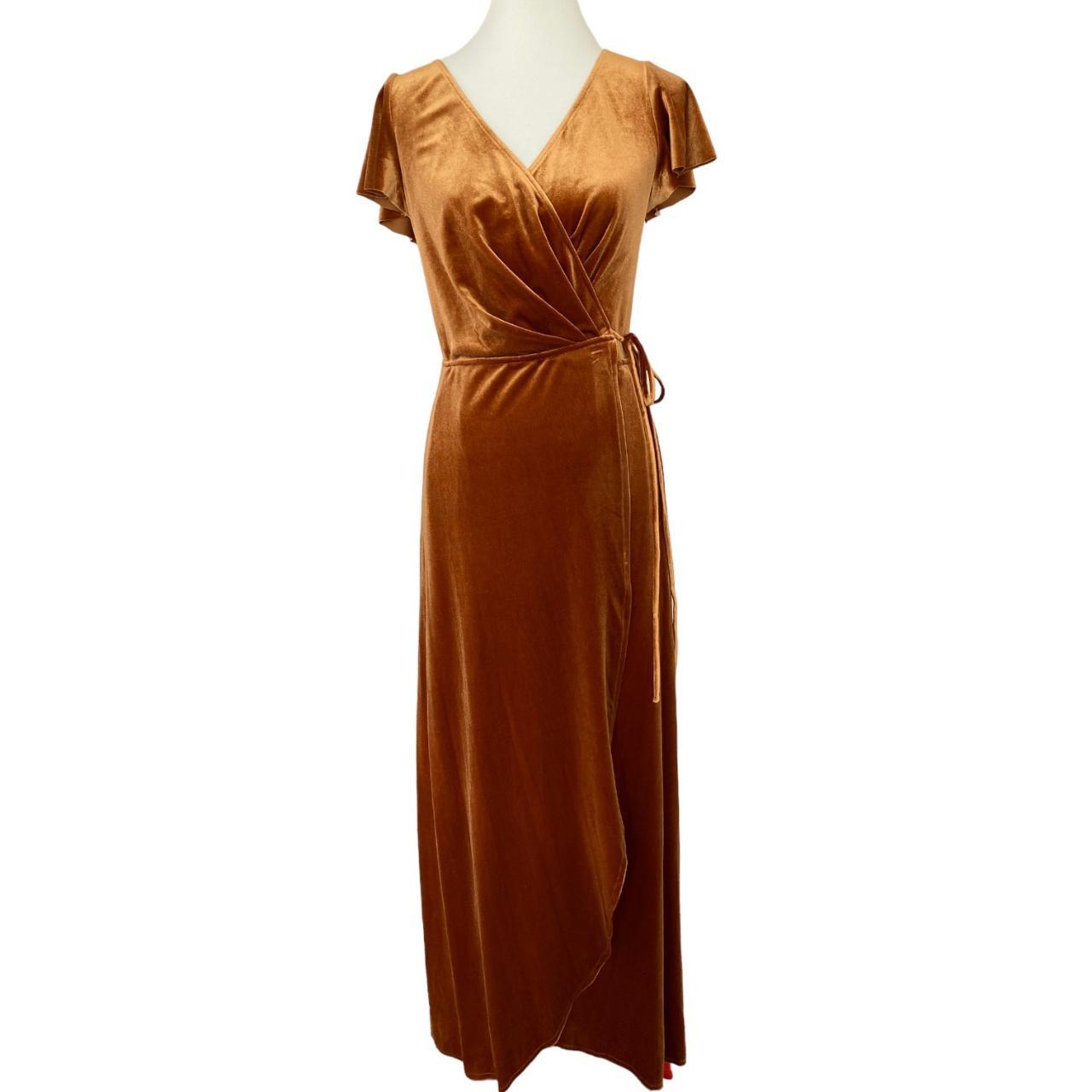 Wayf velvet clearance wrap dress