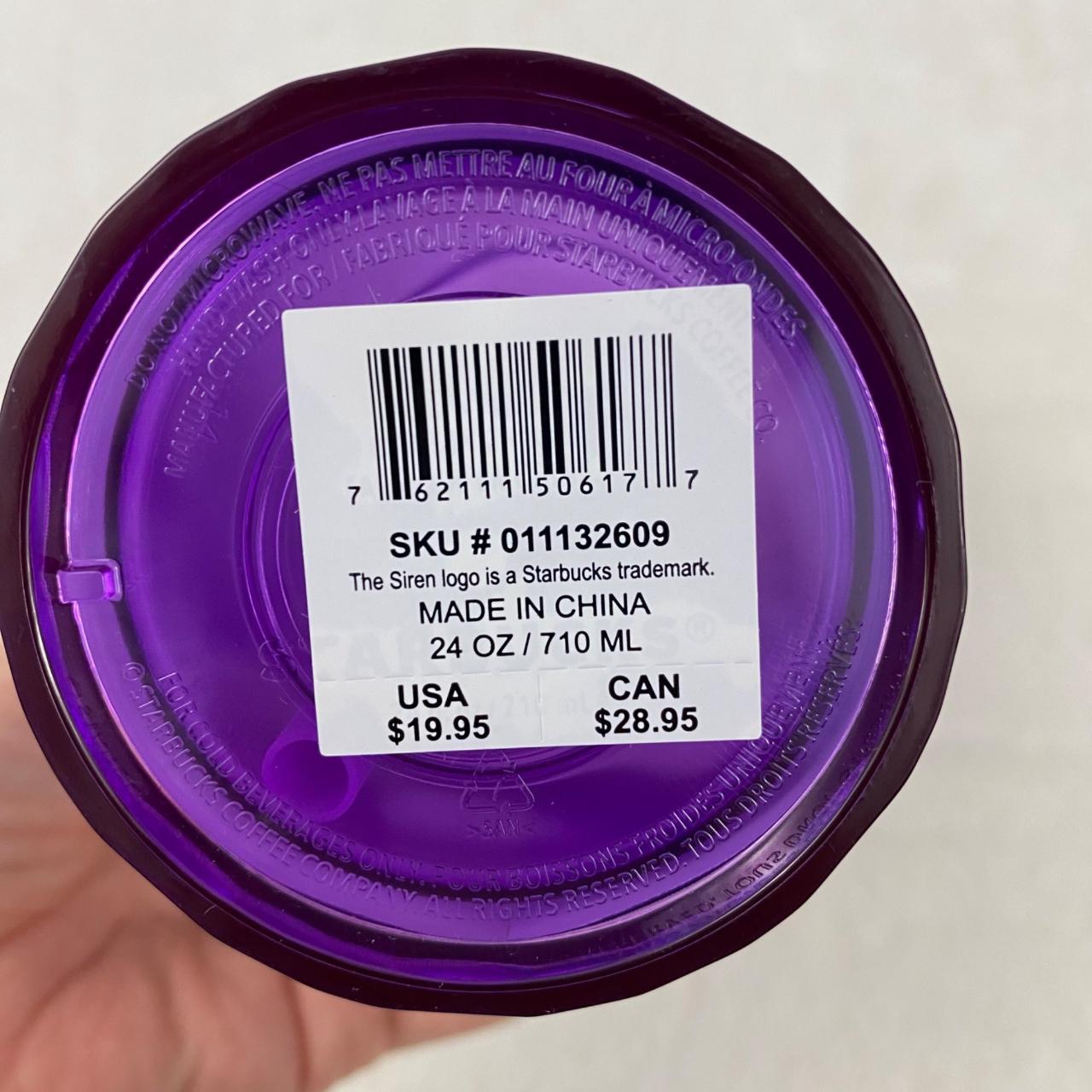 Starbucks Venti Purple Kaleidoscope Cold Cup - Depop