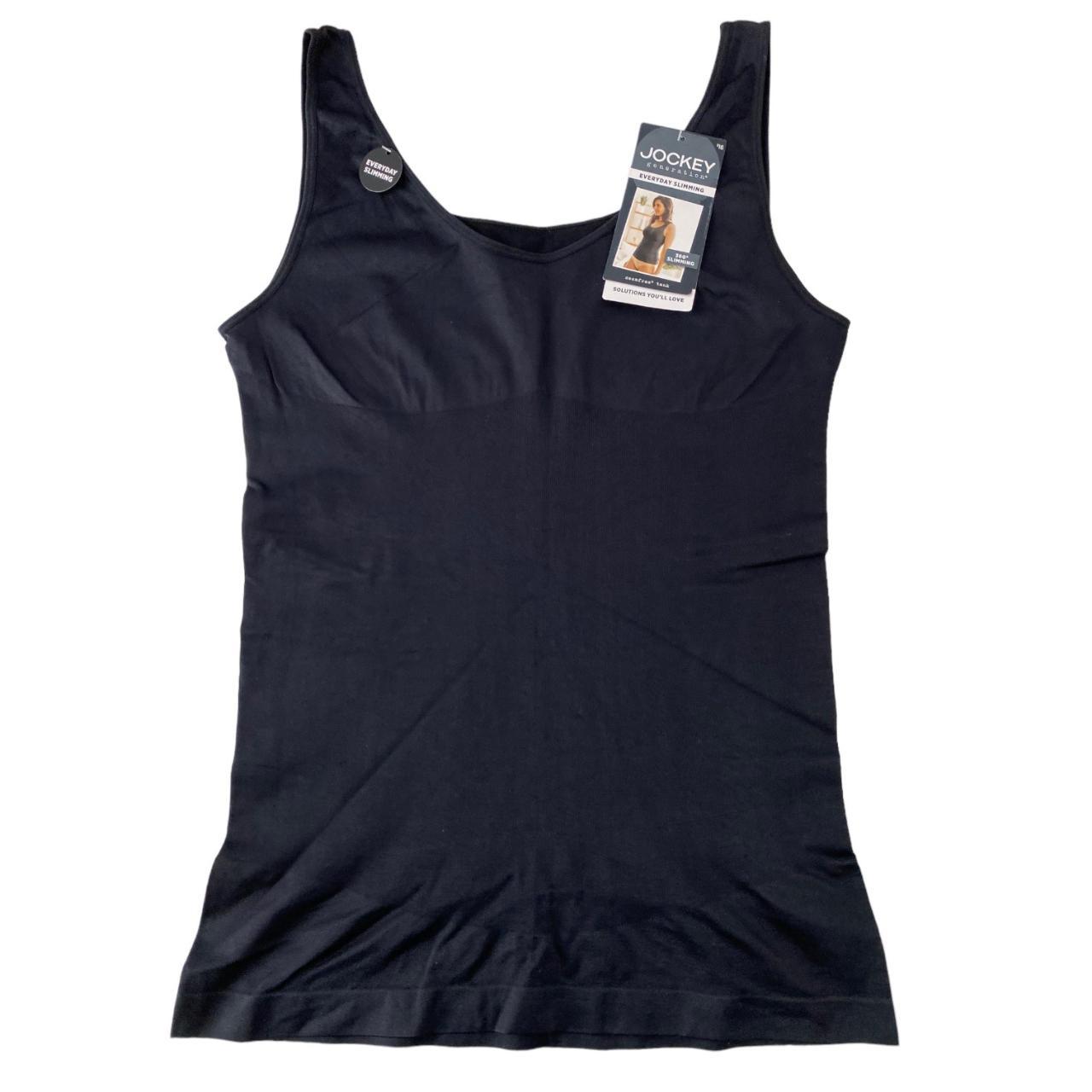 Jockey Black Everyday Slimming Seamfree Tank Top... Depop