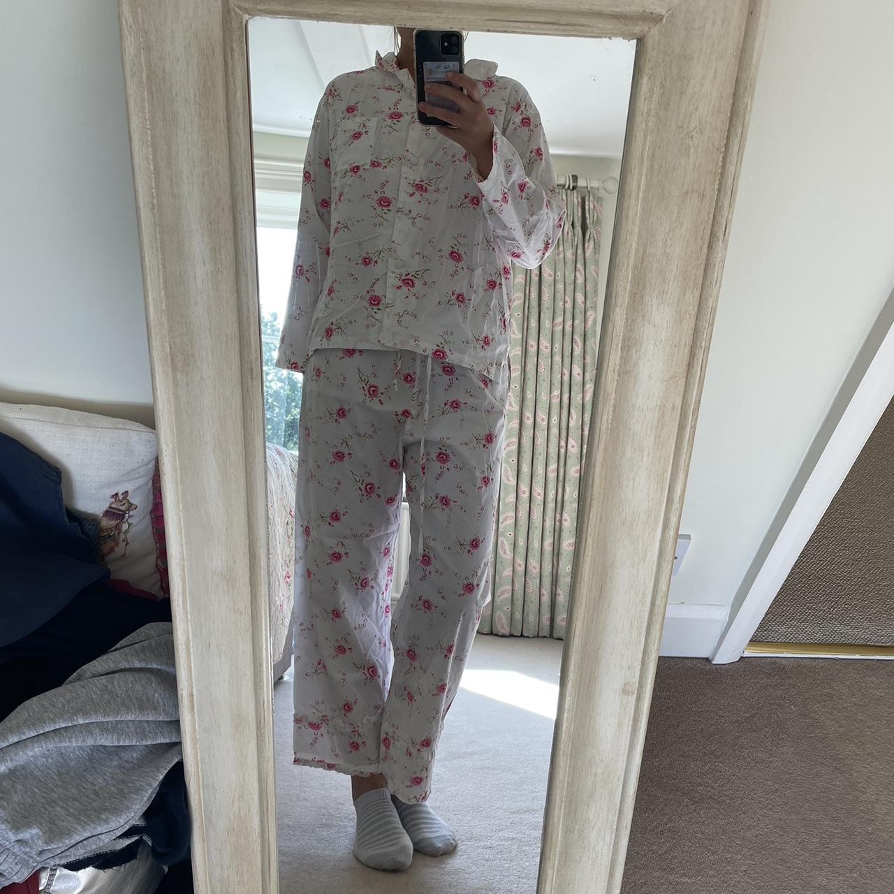 Powell craft floral pyjama set Trousers and top So... - Depop