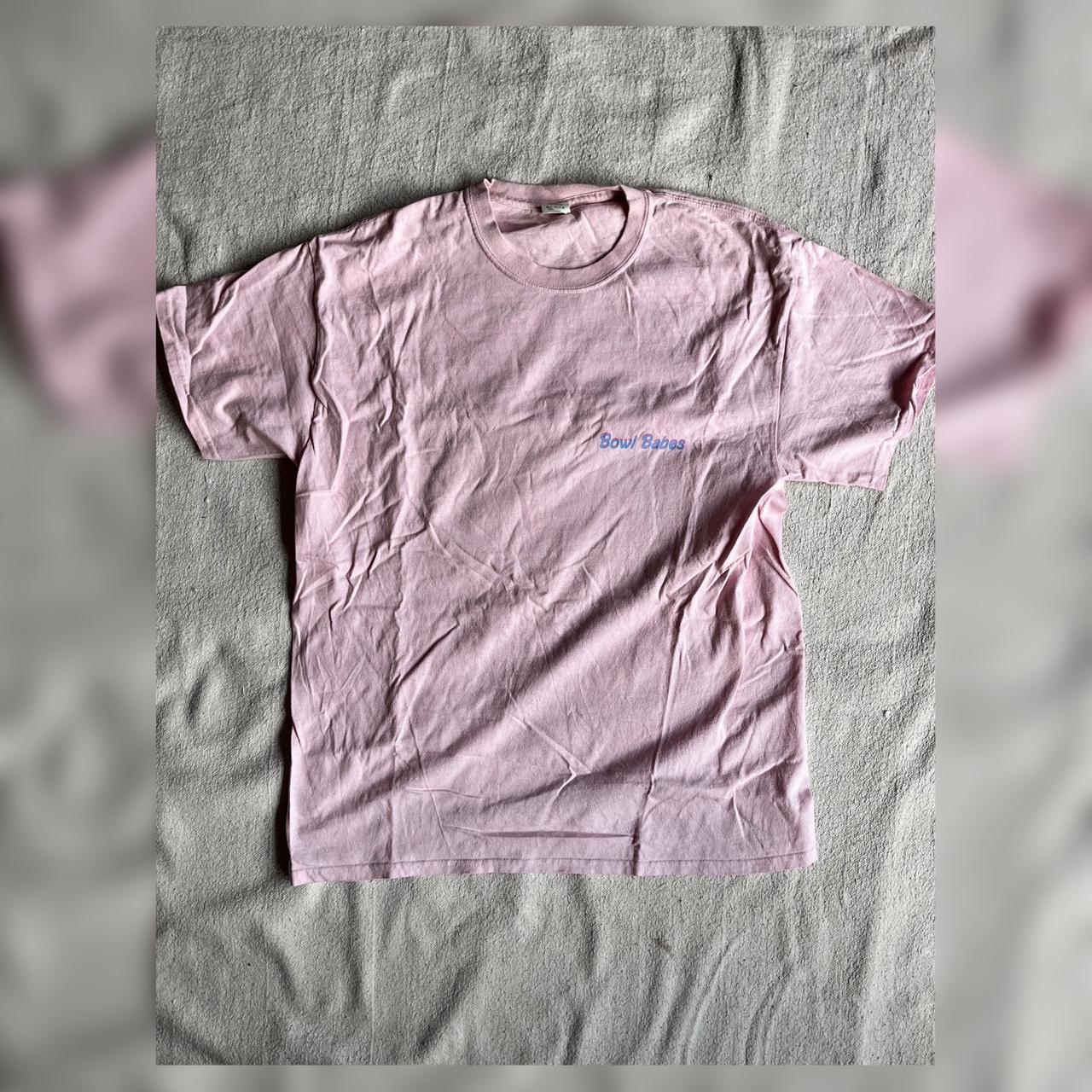 Bowl Babes skateboarding baby pink T-shirt Good... - Depop