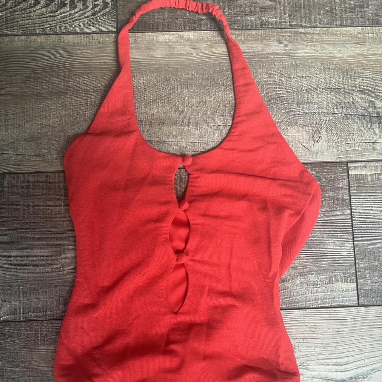 Princess Polly Red Going Out Bodysuit Not A Swimsuit Depop