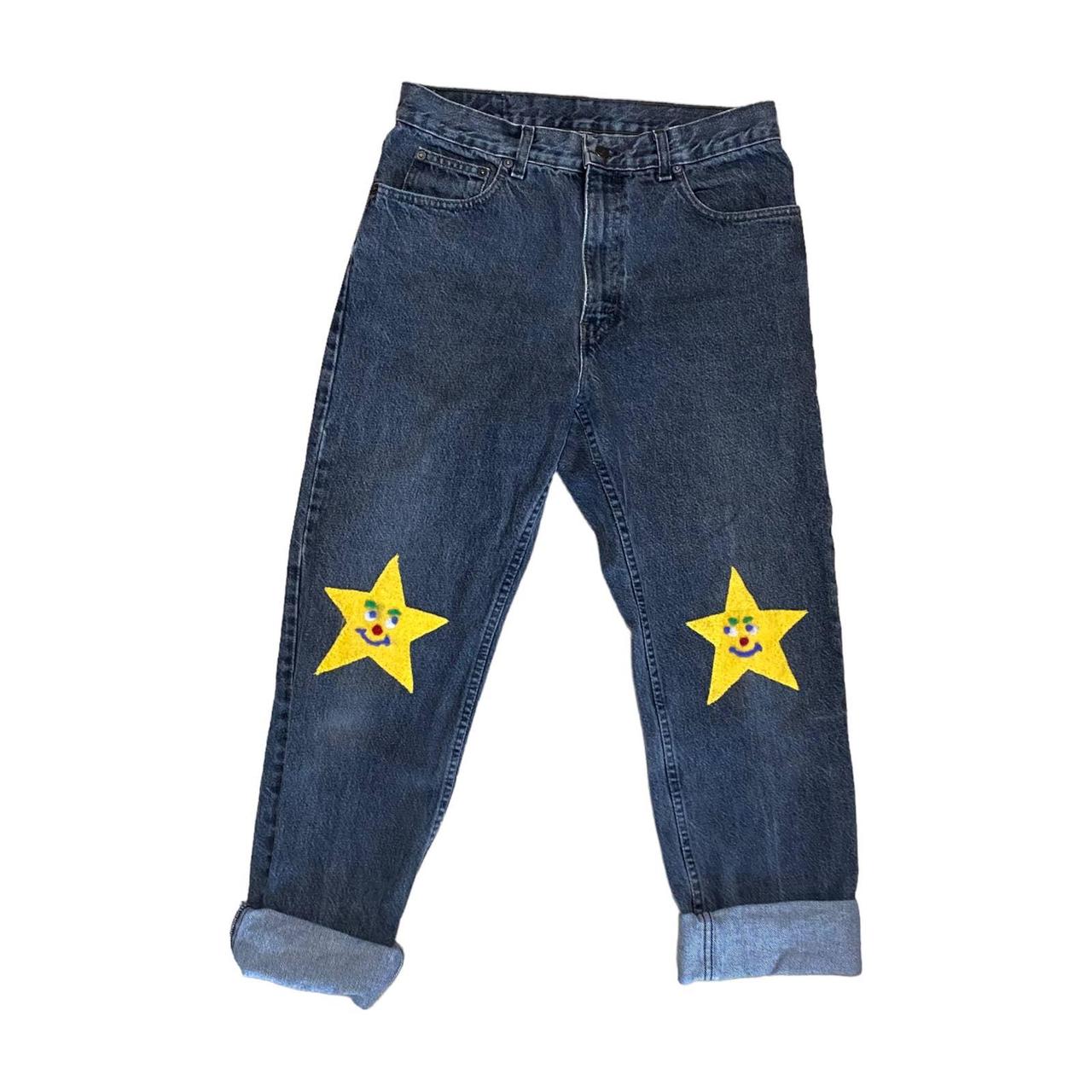 Zorgvuldig lezen Hoopvol Conciërge Vintage Star Patch Jeans Gap Workwear Used but in... - Depop